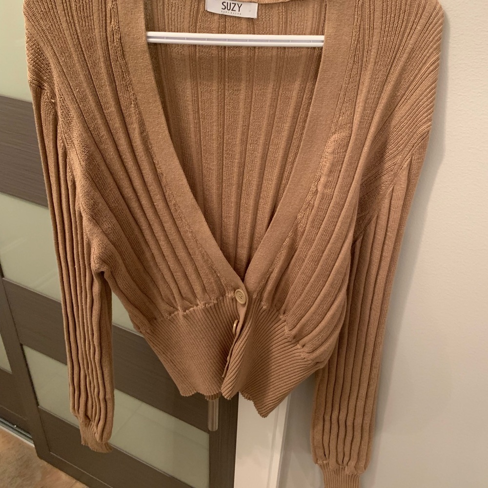 Balloon sleeve cardigan